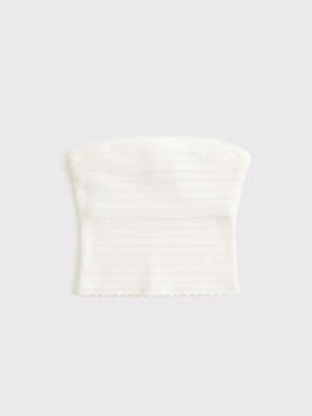 NWT Abercrombie & Fitch Cream Crochet-Style Strapless Tube Top Size L